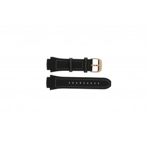 Horlogeband Festina F16357/1 / F16357/3 Leder Zwart 21mm